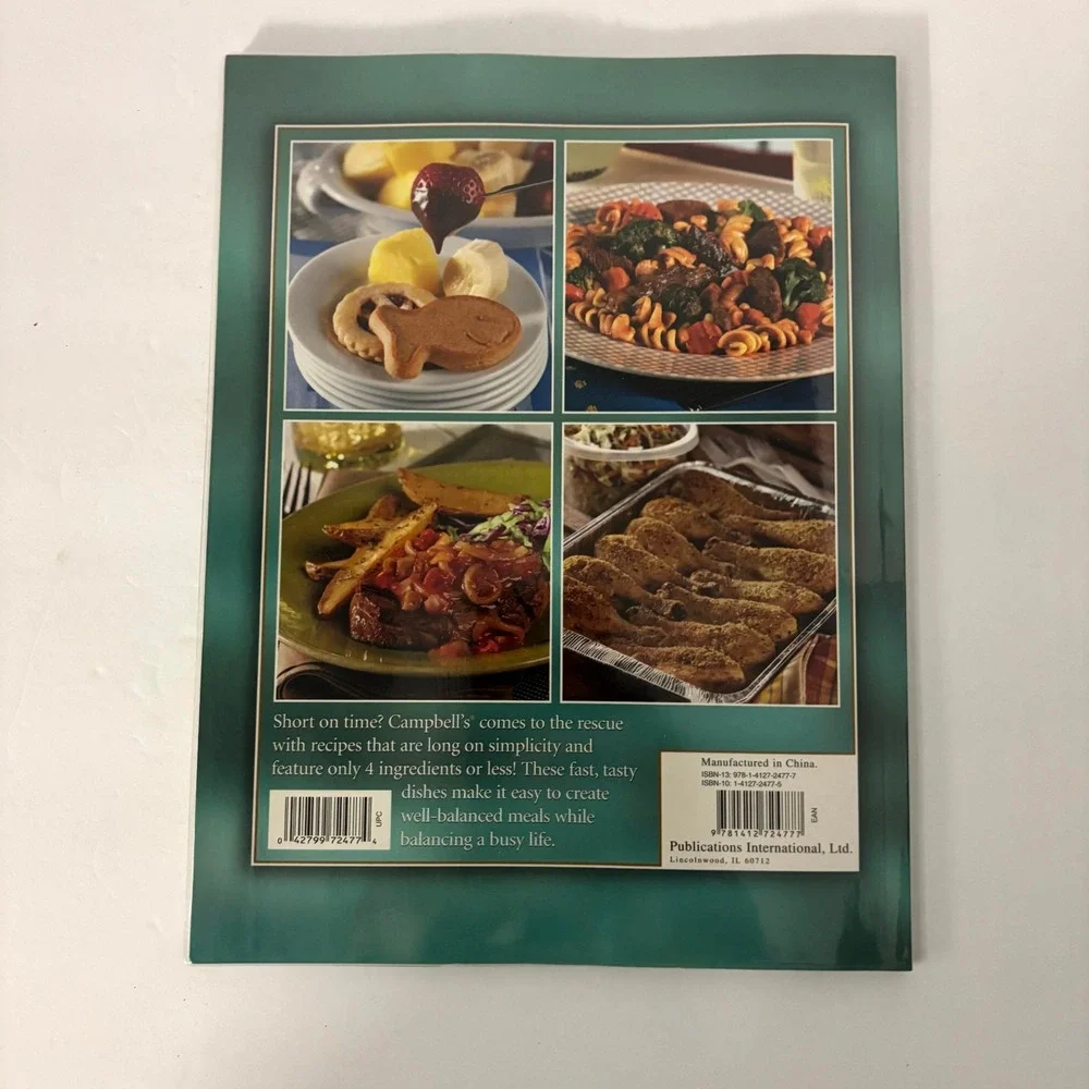 Campbell's 4 Ingredients or Less Cookbook 2006 Softcover Quick Easy Recipes